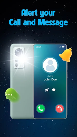 Bright Flashlight, Flash Alert Screenshot 0