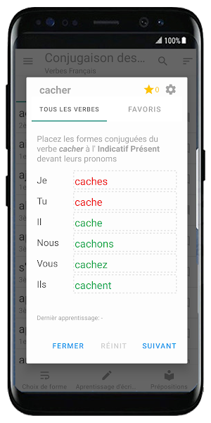 Conjugation of French Verbs - Learn French Verbs Screenshot 2