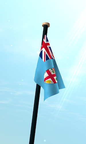 Fiji Flag 3D Live Wallpaper Screenshot 2