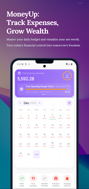 MoneyUp: Expense Tracker, FIRE Screenshot 0