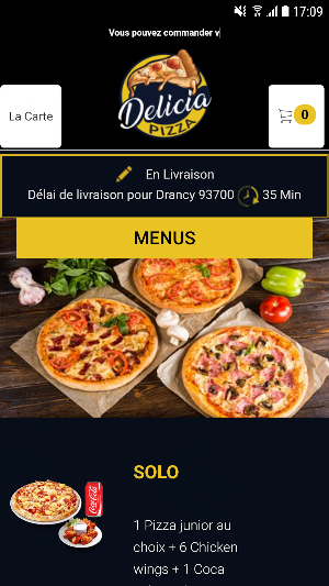 Delicia Pizza Screenshot 2