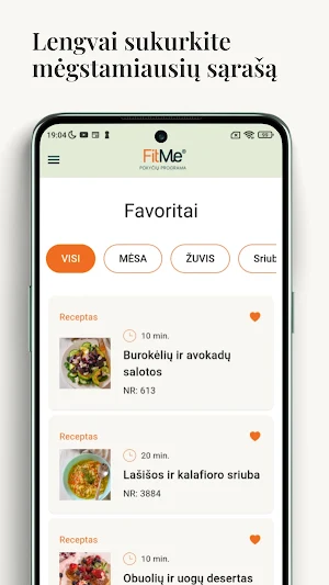 FitMe - Pokyčių programa Screenshot 1