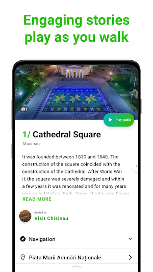 Chișinău Tour Guide:SmartGuide Screenshot 1
