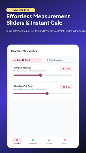 Bra Size Calculator & Fit Screenshot 1