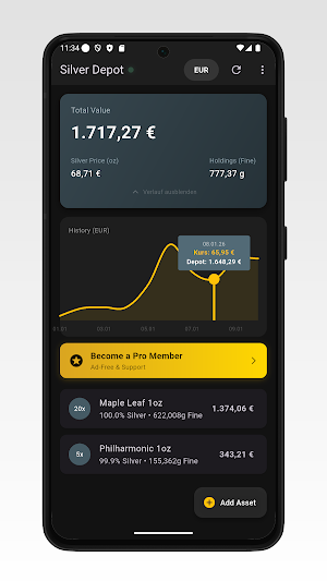 Silver Price Tracker Screenshot 0