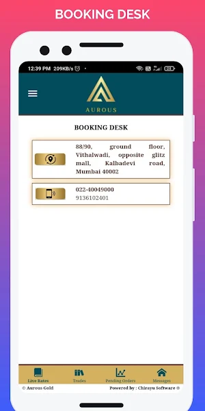 Aurous Bullion Screenshot 1
