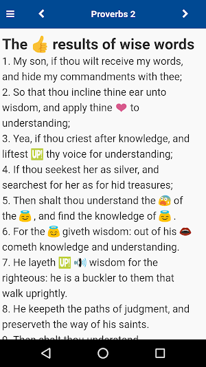 Emoji Bible - Bible with Emoticons Screenshot 0