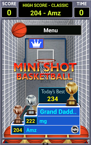 Mini Shot Basketball Screenshot 0