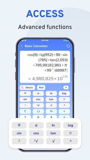 Simple Scientific Calculator Screenshot 2