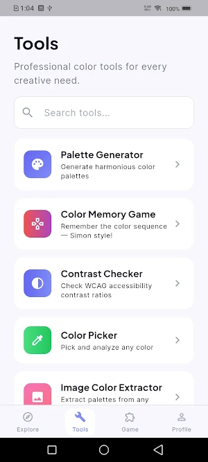 Coolors - Palette & Tools Screenshot 2