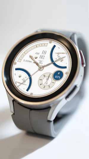 ZKin Watch Face Blue Quartz Screenshot 3