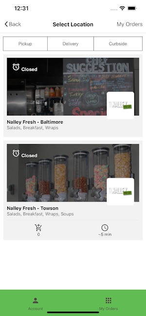 Nalley Fresh Online Ordering Screenshot 2