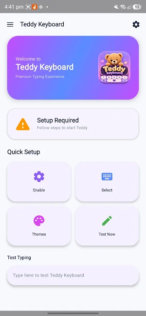 Teddy Keyboard Screenshot 1