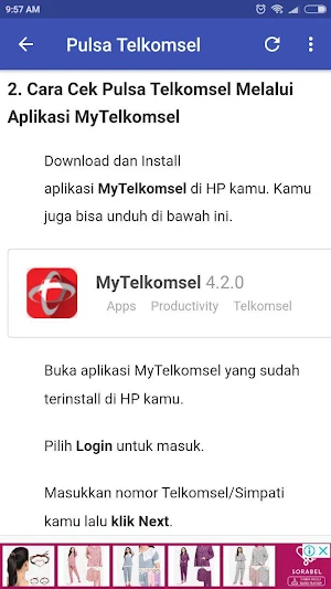 Cara Cek Pulsa Screenshot 3