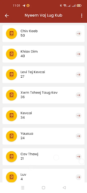 Hmong Bible - Vaj Lug Kub Screenshot 0