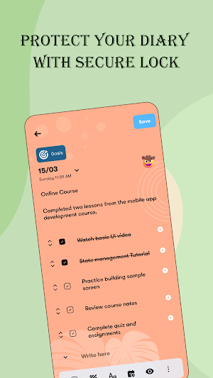 Daily Diary - Notes with Lock Screenshot 3