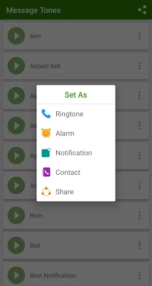 Message tones Screenshot 1