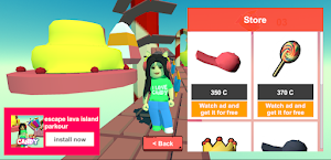 obby parkour escape sky tower Screenshot 1