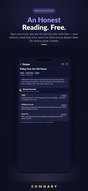 Somnary: Private Dream Journal Screenshot 1