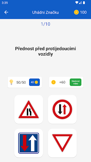 Dopravní Značky: Test & Kvíz Screenshot 1