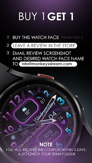 Dream 134 Colorful watch face Screenshot 3