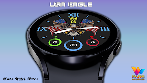 USA Eagle Analog Watch Face Screenshot 2