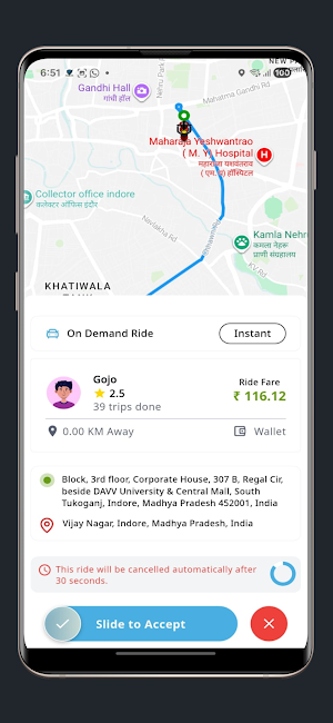 Falcon Ride Partner Screenshot 2