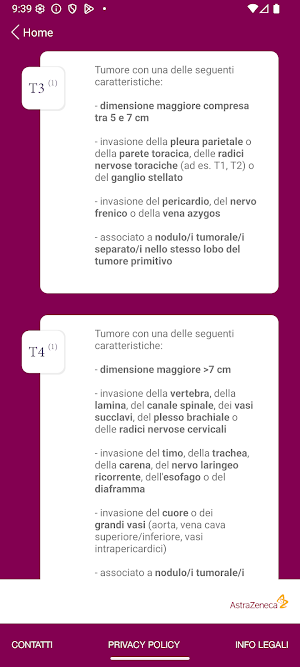 Stadiazione TNM Lung Screenshot 3