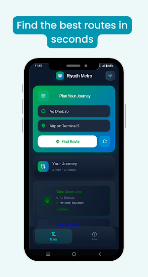 Riyadh Metro Guide & Route Map Screenshot 0