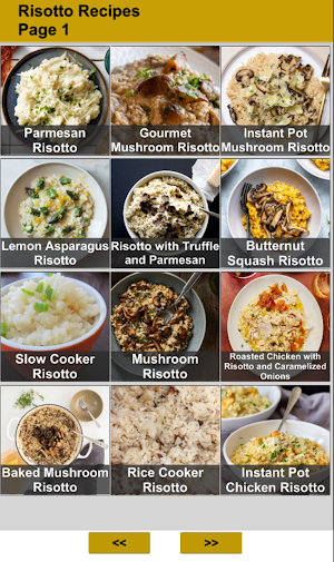 Risotto Recipes Screenshot 0