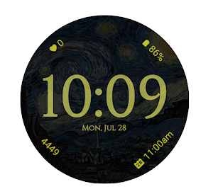 Starry Night Watch Face Screenshot 1