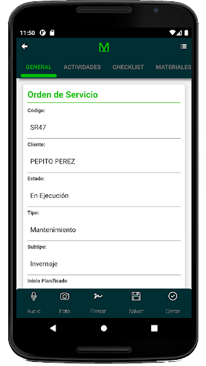 Parte de Trabajo Screenshot 2