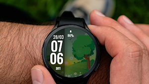 Spring Sunrise Digital Watch Screenshot 0