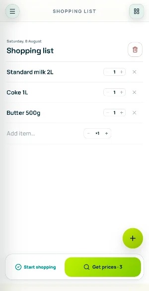 T-Shop: Grocery Price Compare Screenshot 1