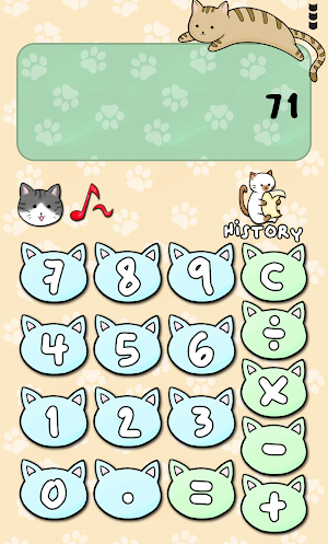 Catsculator - Cute cats and kitties calculator Screenshot 2