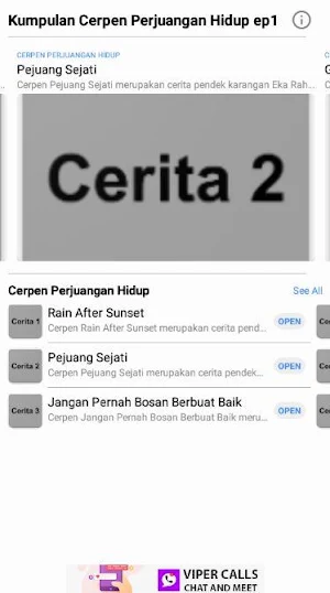 Kumpulan Cerpen Perjuangan Hid Screenshot 1