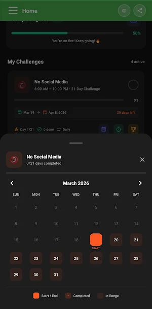 Restart21: Habit & App Blocker Screenshot 2