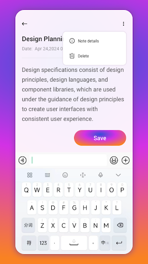 NoteFlex Screenshot 2