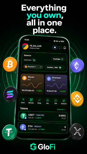 GloFi: AI Crypto Wallet & Swap Screenshot 2