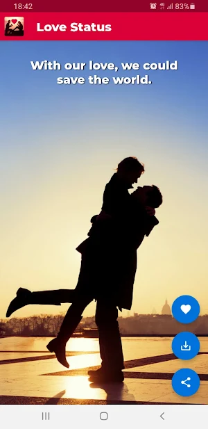 Love Status - Romantic Quotes Screenshot 3