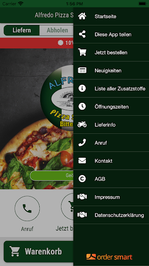 Alfredo Pizza Service Screenshot 2