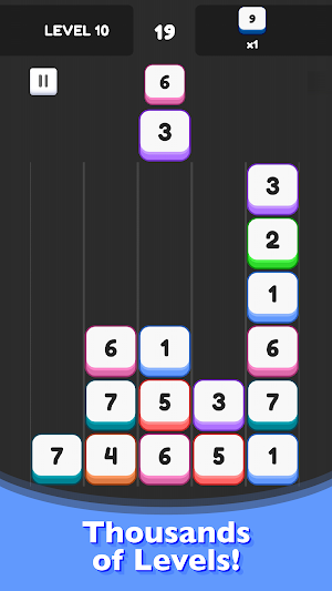 Merge Drop - Numbers Puzzle Screenshot 1