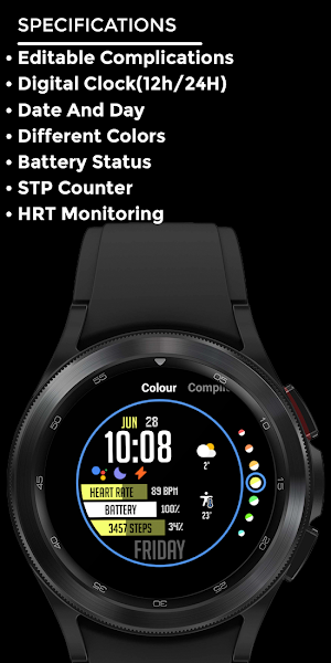 Nighty Digital 30 - watch face Screenshot 3