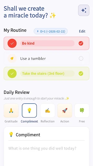 OneLine Miracle - Daily·Habit Screenshot 0