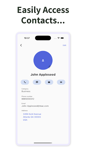 Small Business Contact Manager Screenshot 1