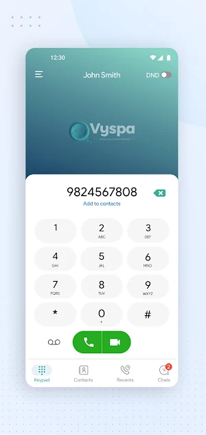 Vyspa Softphone Screenshot 2