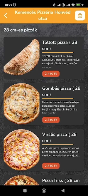 Kemencés Pizzéria Nyíregyháza Screenshot 2