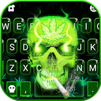 Neon Skull 2 Keyboard Theme