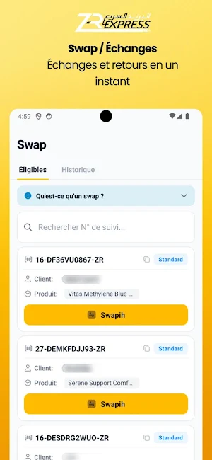 ZR Express Fournisseur Screenshot 2