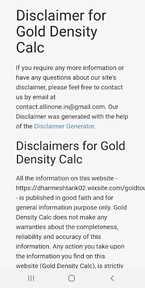 Gold Calculator Screenshot 3